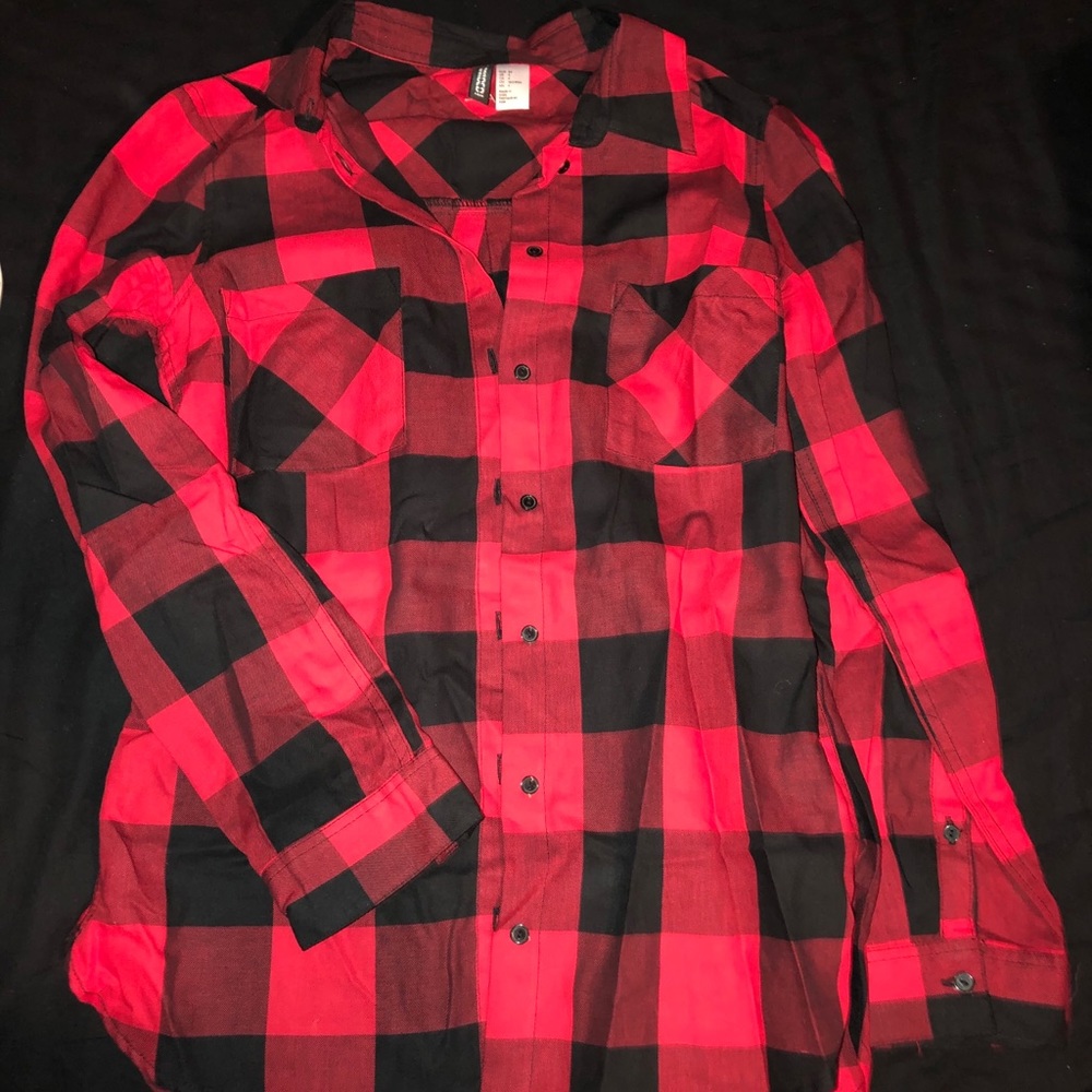Red and black shirt